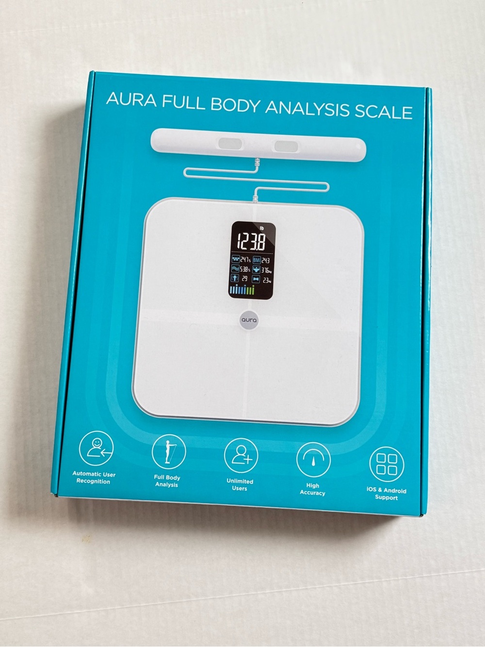Aura White Digital Full Body Analysis Scale Brand New in Box